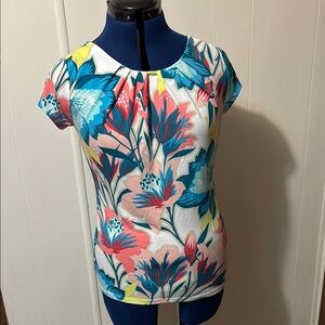 Worthington Multicolor Floral Blouse